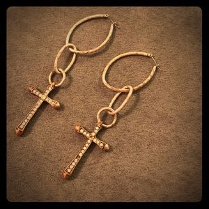 ✝️Lucky Brand Cross Earrings